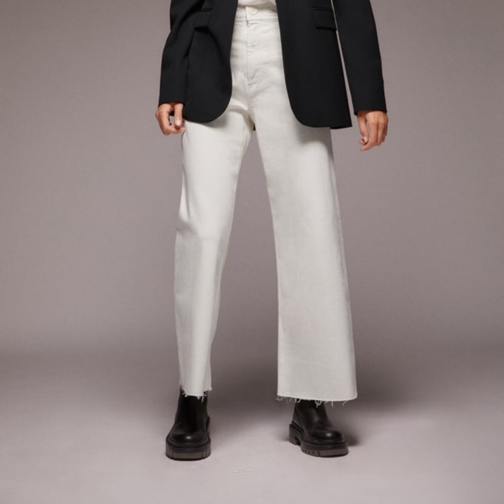 NWT Zara Premium Marine Straight Pants- Size 10